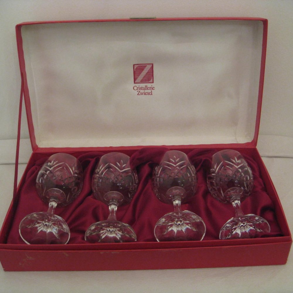 Vintage Cristallerie Zwiesel - Schott-Zwielsel-Glass - Set of 4 in Original Box